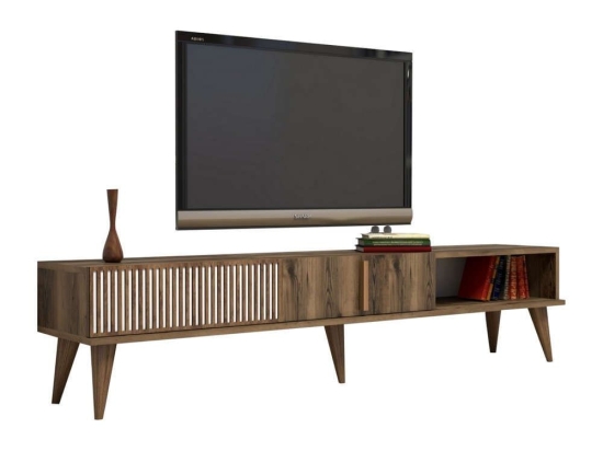 Έπιπλο Τηλεόρασης HM9512.01 180x35x40cm Walnut Μελαμίνη
