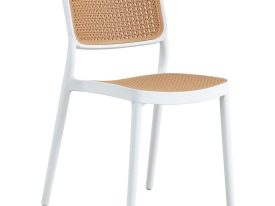 Καρέκλα Πολυπροπυλένιου HM5934.01 41x49x102cm Beige-White