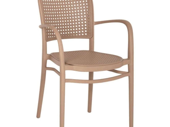 Πολυθρόνα HM5938.03 55x53x86cm Cappuccino