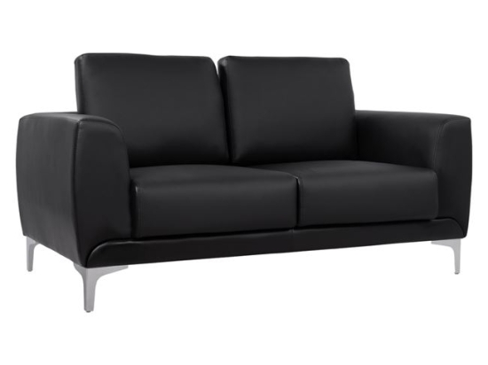 ΚΑΝΑΠΕΣ 2ΘΕΣΙΟΣ KΕΝΖΙΕ HM3121.21 ΜΕ ΜΑΥΡΟ PU 142x81x81 εκ.