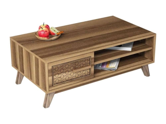 Τραπέζι Σαλονιού HM9497.01 105x60x38,2cm Walnut Μελαμίνη