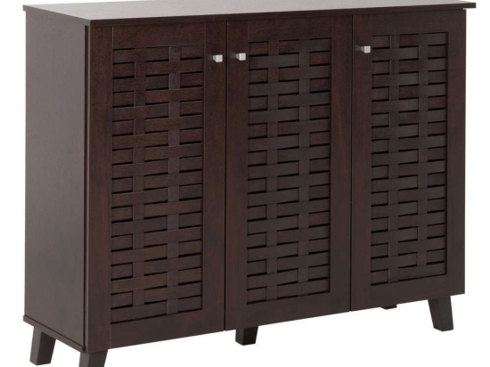 Παπουτσοθήκη-Ντουλάπι Prody HM9610.01 Με 3 Πόρτες 115x34x89cm Wenge Μελαμίνη