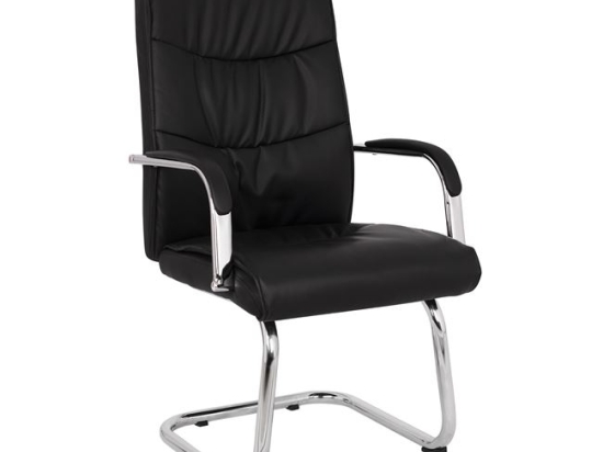 ΠΟΛΥΘΡΟΝΑ JACOB HM1045.11 ΜΑΥΡΟ PU ΜΕ ΒΑΣΗ ΧΡΩΜΙΟΥ 57x66,5x102 cm