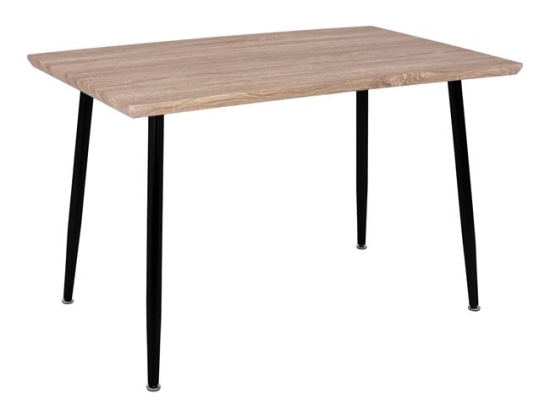 ΤΡΑΠΕΖΙ ΤΡΑΠΕΖΑΡΙΑΣ PALOMA HM8334.01, 120X70Χ76,5 SONΟMA, ΜΑΥΡΑ ΠΟΔΙΑ