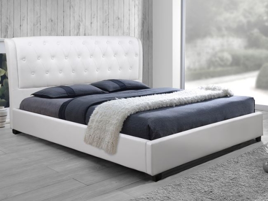 ΚΡΕΒΑΤΙ ODALYS 150x200 εκ. ΜΕ PU ΛΕΥΚΟ HM549.01