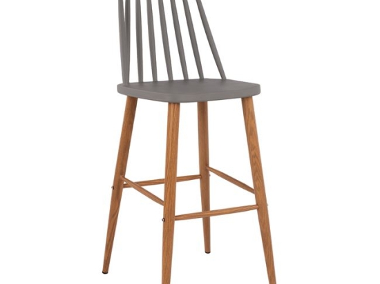 ΣΚΑΜΠΟ ΜΠΑΡ HM8459.10 VANESSA ΣΕ ΓΚΡΙ ΧΡΩΜΑ 43x49x107 εκ.