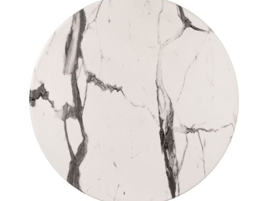 ΕΠΙΦΑΝΕΙΑ ΤΡΑΠΕΖΙΟΥ WERZALIT Φ60Χ2.5εκ. MARBLE WHITE-GREY 5657 HM5227.11