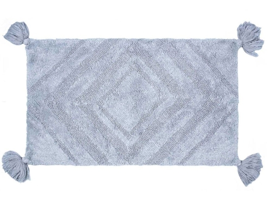 Πατάκι Μπάνιου Labirinto Grey Madi 60Χ90 100% Βαμβάκι