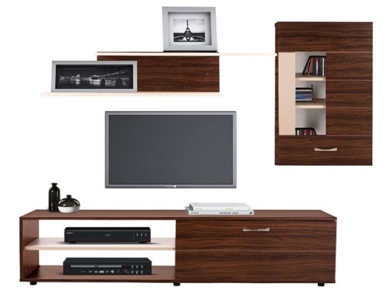 ΣΥΝΘΕΣΗ ΤΗΛΕΟΡΑΣΗΣ AMALFI ΚΑΡΥΔΙ-ΜΠΕΖ HM2320.03 160x35,5x180εκ.