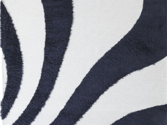 Χαλί Toscana Shaggy Branco Black White Royal Carpet 140X200cm