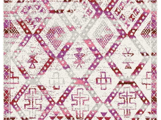 Χαλί Tikal Shaggy 5501 R Fuchsia-Grey Royal Carpet 200X285cm