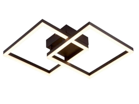 Φωτιστικό Οροφής - Πλαφονιέρα Led Linus 4173700 Brown Viokef Μέταλλο
