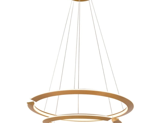 Φωτιστικό Οροφής Led Merilin 4237400 D700 Gold Mat Viokef Μέταλλο