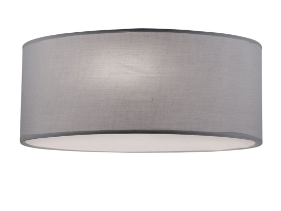 Φωτιστικό Οροφής - Πλαφονιέρα Bristol 4114600 D400 Grey Viokef Μέταλλο,Ύφασμα