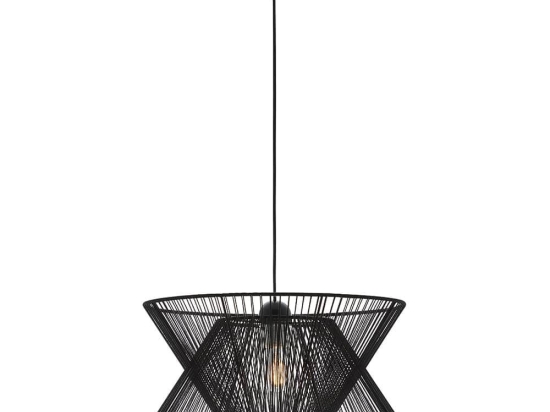 Φωτιστικό Οροφής Argela 4203700 Black Viokef Σχοινί