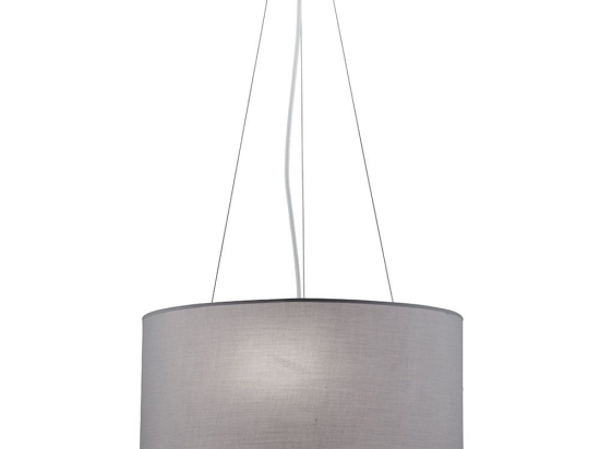 Φωτιστικό Οροφής Bristol 4114400 Grey Viokef Μέταλλο,Ύφασμα