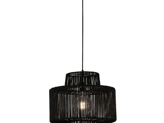 Φωτιστικό Οροφής Kenya 4231800 D300 Black Viokef Σχοινί,Μέταλλο