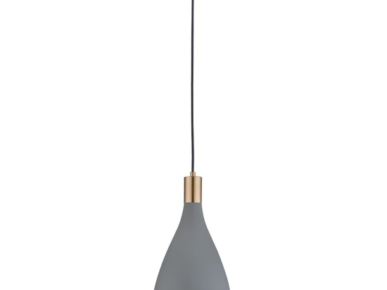 Φωτιστικό Οροφής Lamas 4197301 D190 Grey Viokef Μέταλλο