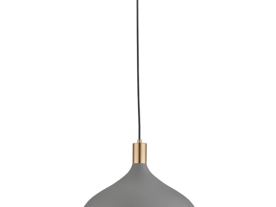 Φωτιστικό Οροφής Lamas 4197401 D270 Grey Viokef Μέταλλο