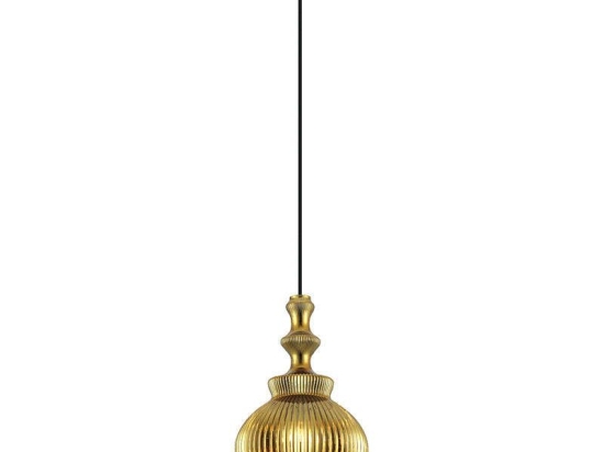 Φωτιστικό Οροφής Jakarta 4169500 D180 Gold Viokef Γυαλί