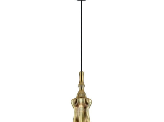 Φωτιστικό Οροφής Jakarta 4169600 D130 Gold Viokef Γυαλί
