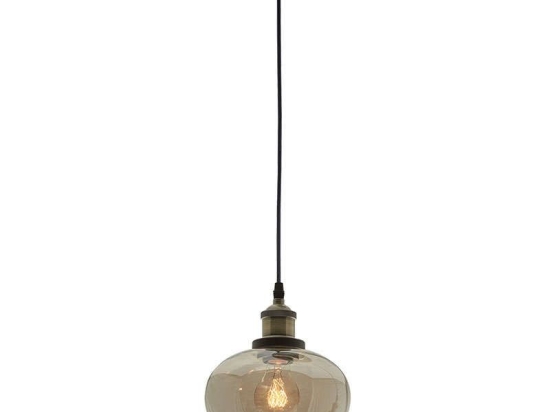 Φωτιστικό Οροφής Jonas 4165600 Gold-Black Viokef Μέταλλο,Γυαλί
