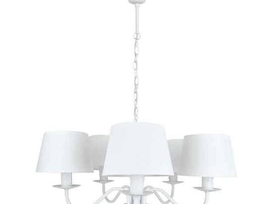 Φωτιστικό Οροφής Reanna 4138800 White Viokef Μέταλλο,Ύφασμα