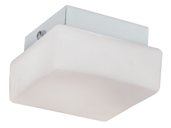 Φωτιστικό Οροφής - Πλαφονιέρα Tito 4132400 16x16cm Opal Viokef Γυαλί