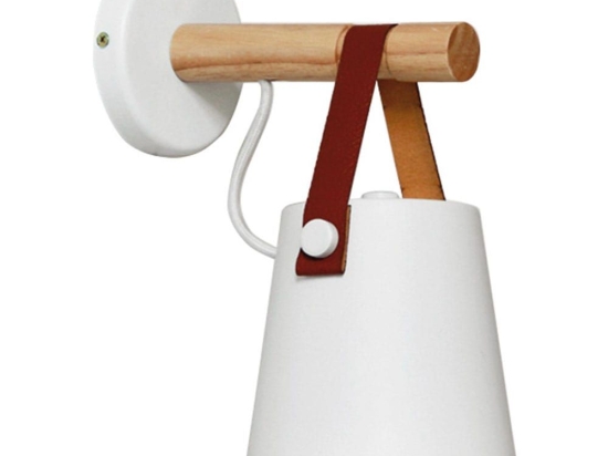 Φωτιστικό Τοίχου-Απλίκα Vetra 4231600 White Viokef Μέταλλο,Ξύλο