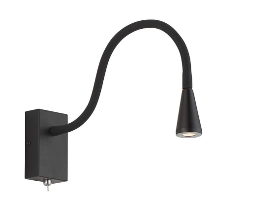 Φωτιστικό Τοίχου-Απλίκα Led Koko 4157500 Black Viokef Μέταλλο