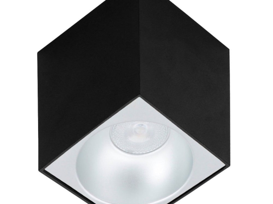 Φωτιστικό Οροφής - Σποτ Led Sq Jhonny 4240701 Black Viokef Αλουμίνιο