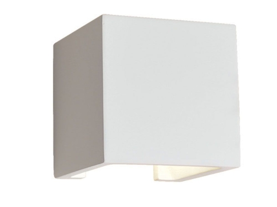 Φωτιστικό Τοίχου-Απλίκα Cube Ceramic 4096900 White Viokef Γύψος