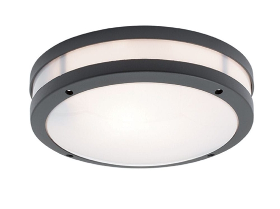 Φωτιστικό Οροφής - Πλαφονιέρα Chios IP44 4081701 Anthracite Viokef Αλουμίνιο
