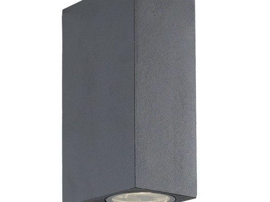 Φωτιστικό Τοίχου-Απλίκα Sq Tilos 4099400 2-L Anthracite Viokef