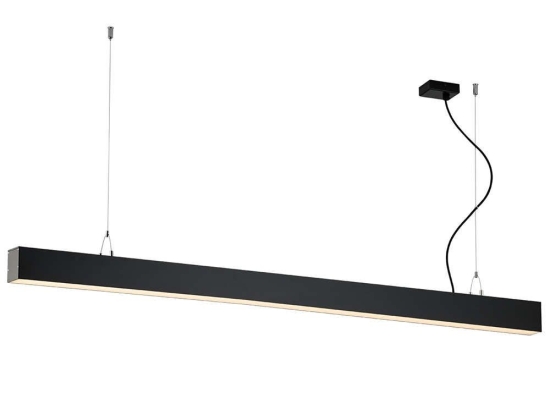 Φωτιστικό Οροφής - Ράγα Station 3911-0015-3-B-N 180cm 3000K Led Black Viokef Μέταλλο,Αλουμίνιο