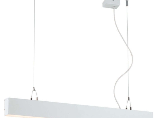 Φωτιστικό Οροφής - Ράγα Station Ultra 3911-0020-4-W-N 114x120cm Led 5400Lm 30W 4000K White Viokef Αλουμίνιο