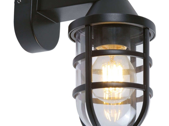 Φωτιστικό Τοίχου - Απλίκα Cap 4298100 18,5x21,5cm 1xE27 15W Black Viokef
