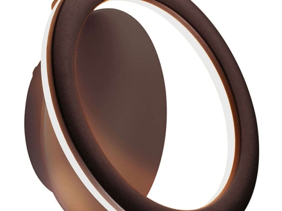 Φωτιστικό Τοίχου - Απλίκα Palermo 4297900 Φ23cm Led 960lm 16W 3000K Rusty Brown Viokef