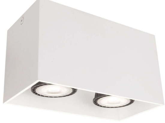 Φωτιστικό Οροφής - Σποτ Dice 4279800 16,5x8,2x9,5cm 2xGU10 50W White Viokef