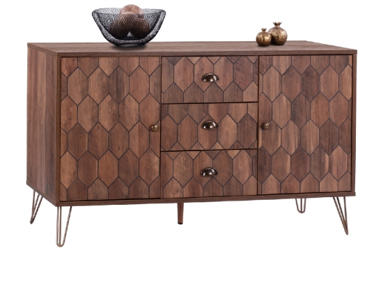 ΜΠΟΥΦΕΣ PHILIPPA HM8675 ΣΕ ΚΑΡΥΔΙ ΑΠΟΧΡΩΣΗ ΜΕ ΧΡΥΣΟ 140x40x80Υ εκ.