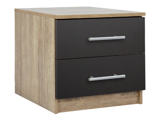 ΚΟΜΟΔΙΝΟ ΜΕΛΑΜΙΝΗΣ CHELSEA HM2220.04 SONAMA-ΓΚΡΙ 48X40X41Υ εκ.