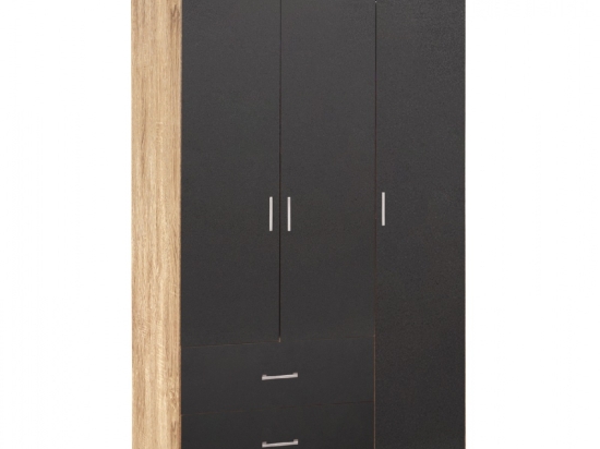 ΝΤΟΥΛΑΠΑ 3ΦΥΛΛΗ ME 2 ΣΥΡΤΑΡΙΑ CAESAR HM340.04 SONAMA ΜΕ ΓΚΡΙ 89x42,5Χ181εκ.