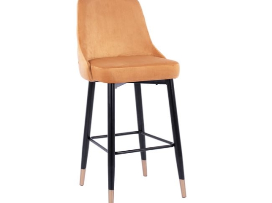 ΣΚΑΜΠΟ ΜΠΑΡ SERENITY HM8519.09 ΒΕΛΟΥΔΟ ΧΡΥΣΟ ΜΕ ΜΕΤΑΛΛΙΚΟ ΣΚΕΛΕΤΟ 51Χ58Χ110Υ εκ.