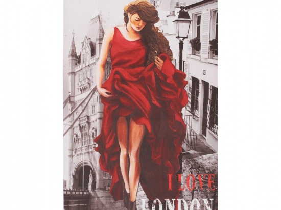 ΠΙΝΑΚΑΣ ΚΑΜΒΑΣ LONDON WOMAN HM7155.05 120X70X2.5 εκ.