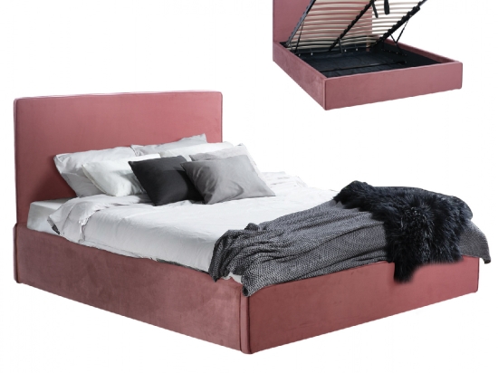 ΚΡΕΒΑΤΙ ALLIE HM584.12 160Χ200 ΜΕ ΑΠΟΘΗΚΕΥΤΙΚΟ ΧΩΡΟ ΣΑΠΙΟ ΜΗΛΟ