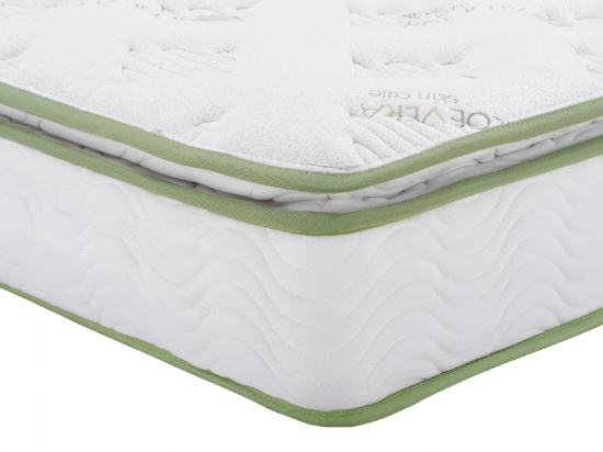 ΣΤΡΩΜΑ CONTINUOUS SPRING ΑΝΩΣΤΡΩΜΑ ALOE VERA 160X200 HM372.16 ΜΟΝΗΣ ΟΨΗΣ