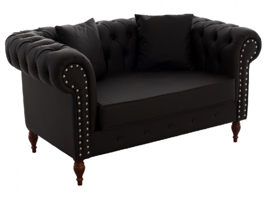 ΚΑΝΑΠΕΣ 2ΘΕΣΙΟΣ Τ. CHESTERFIELD CIELLE ΣΕ ΧΡΩΜΑ ΚΑΦΕ HM3184.03 152x85x80 εκ.