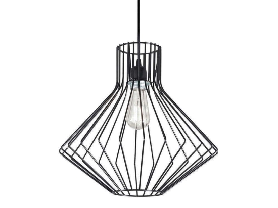 Φωτιστικό Οροφής Ampolla-4 167497 39,5x54/146cm 1xE27 60W Black Ideal Lux