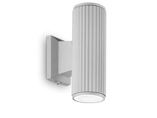 Φωτιστικό Τοίχου Base 129440 6,5x11,5x18cm 2xGU10 28W Grey Ideal Lux