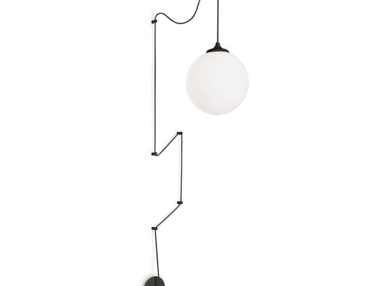 Φωτιστικό Οροφής Boa 160856 30x48/1200cm 1xE27 60W Black Ideal Lux